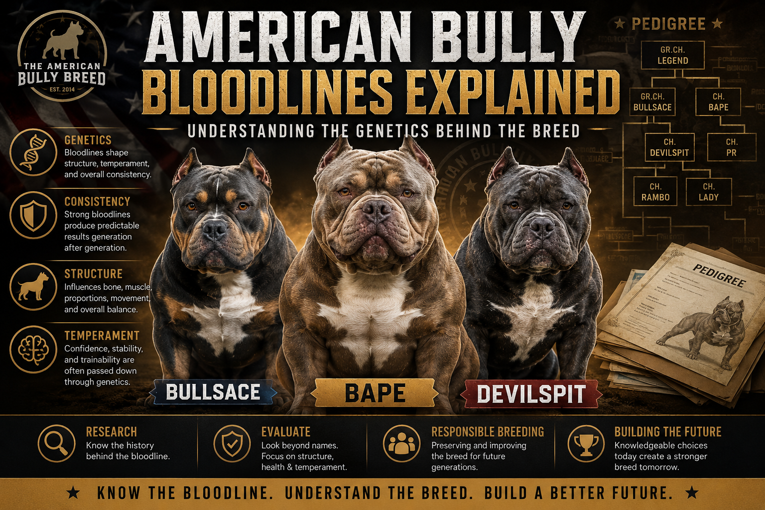 Read more about the article American Bully Bloodlines Explained: Understanding the Genetics Behind the Breed