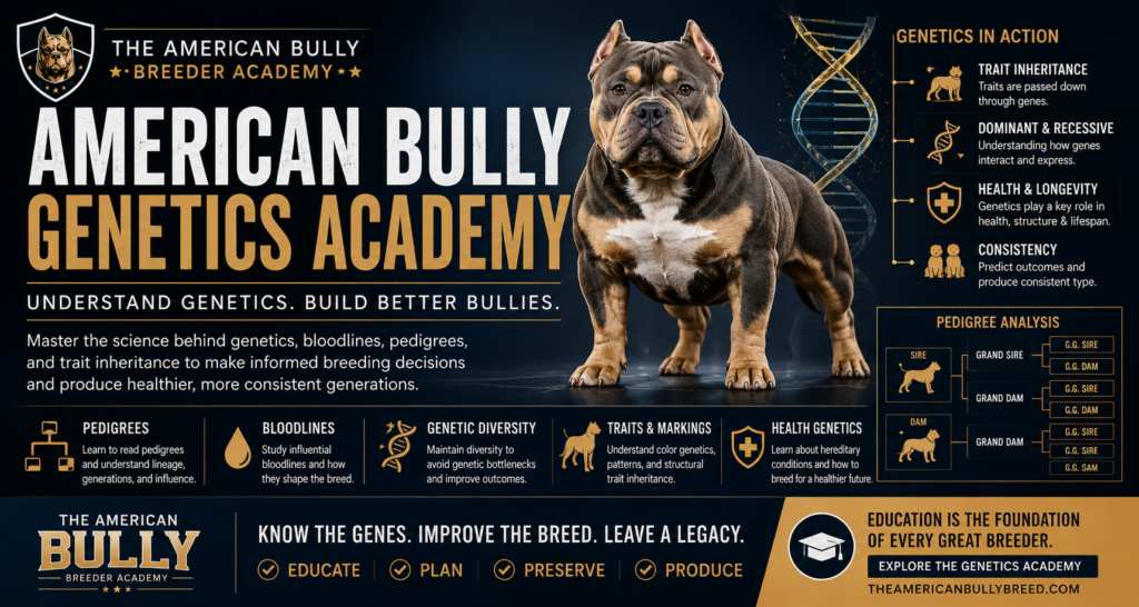 The American Bully Breed | American Bully Genetics Explained: A Breeder's Guide to Understanding Inheritance and Breeding Decisions The American Bully Breed | American Bully Genetics Explained: A Breeder’s Guide to Understanding Inheritance and Breeding Decisions