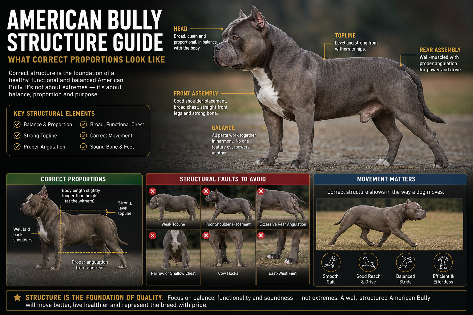 Read more about the article American Bully Structure Guide: What Correct Proportions Look Like