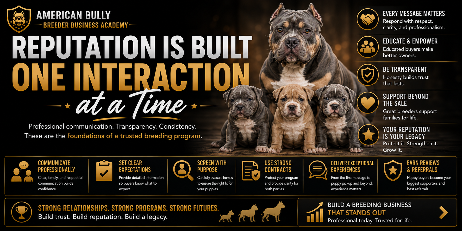 Read more about the article Reputation Is Built One Interaction at a Time: How Great Breeders Earn Trust for Life