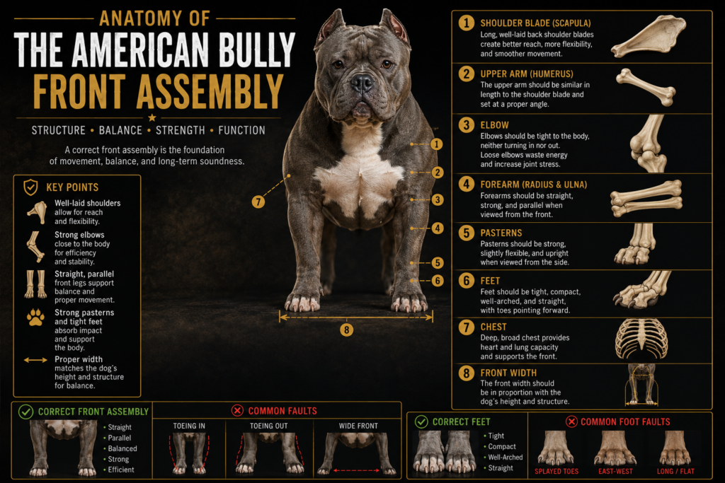 The American Bully Breed | Understanding Front Assembly in American Bullies The American Bully Breed | Understanding Front Assembly in American Bullies