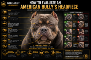 Read more about the article How to Evaluate an American Bully’s Headpiece: A Complete Guide to Correct American Bully Head Structure